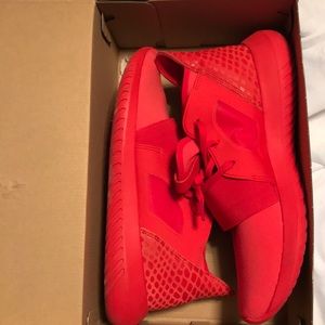 Adidas Tubular Defiant Lush Red Sneakers